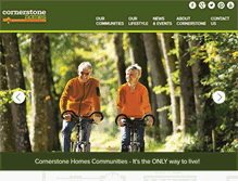 Tablet Screenshot of cornerstonehomes.net